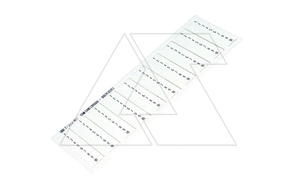 Маркеры TE MC512PA/5,2 для горизонт. установки, (карта 100шт) размер 4,8х12мм, "1", белый