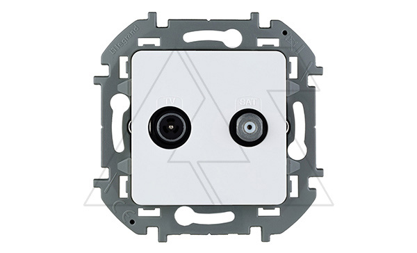 Inspiria - Розетка TV-SAT (белый)