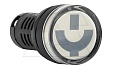 Указатель положения выключателя AD116-22W, "улыбка"  красный/зеленый, LED 220VAC/DC, IP50, 22mm от интернет-магазина amperkin.by