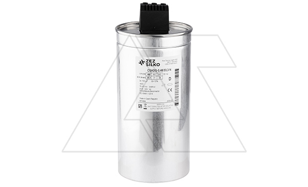 Конденсатор CSADG-0,48/33,3-N, трехфазный, 33,3kVAr(480VAC), 28kVAr(440VAC), MKP заполненный газом, клеммник S=25mm², нормальный режим, IP20