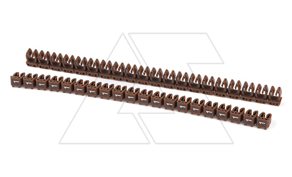 Маркировка кабельная KE2 d=1,5...2,5mm - «1» (коричневый) упак.500 шт