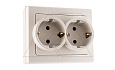 JOWISZ - Розетка 2x2P+E, бежевый от интернет-магазина amperkin.by