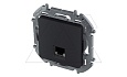 Inspiria - Розетка 1хRJ-45 UTP CAT5E (антрацит) от интернет-магазина amperkin.by