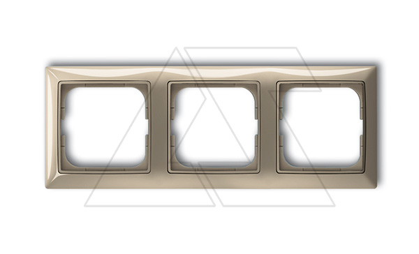Basic 55 - Рамка на 3 поста (бежевый)