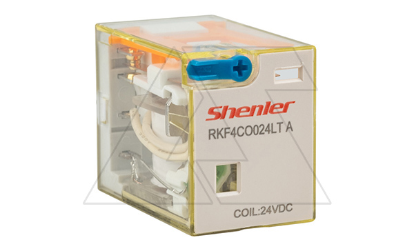 Реле RKF4CO024LTA, 4CO, 6A(250VAC/30VDC), 24VDC, AgSnO2/Au, мех. индикация, тест-кнопка с блокировкой, LED