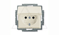Basic 55 - Розетка 2P+E нем. стд. с крышкой (шале-белый) от интернет-магазина amperkin.by