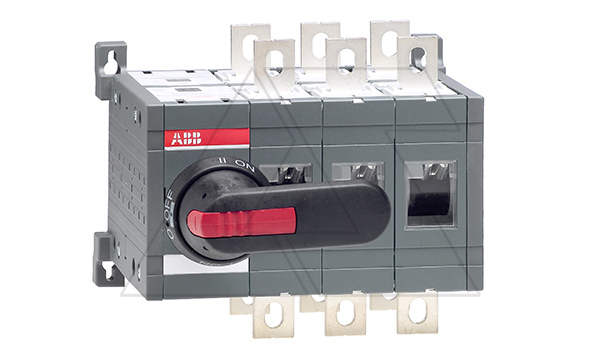 Выкл. нагрузки реверсивный OT400E03CP, 400A 3P схема I-0-II видимый разрыв c выносной блок. рукояткой OHB95J12E011 и осью OXP12X166