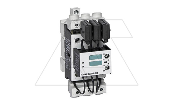 Контактор CNNK 30 10N 230V 50/60Hz, 3P, 44A, 30kVAr(400VAC по AC6-b), 230VAC, 1NO, в комплекте с клеммами расширительными