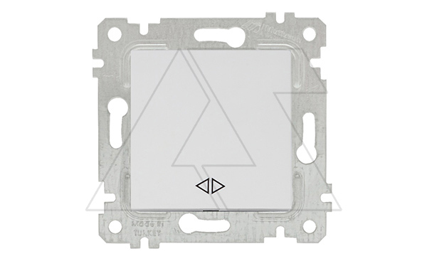 Rita - Выключатель промежуточный, пруж. зажимы, белый