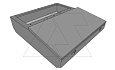 Полка LEX, средняя часть пульта управления 200x1600x400(835)мм (ВхШхГ),  из НЕРЖ. стали, IP55 от интернет-магазина amperkin.by