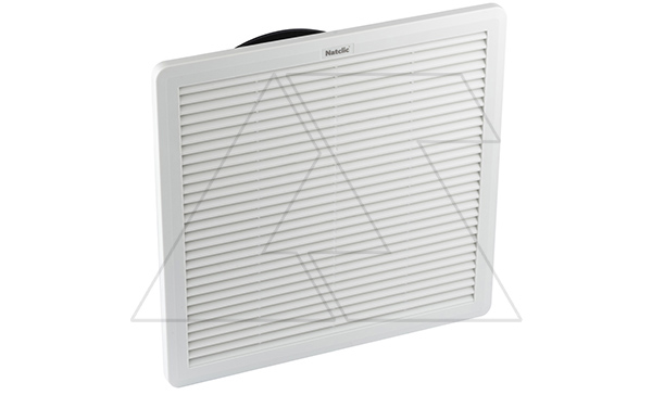 Вентилятор с фильтром SFF сдвижной 48Вт, 400м3/ч, 230VAC, габариты 320x320x150мм, вырез 291x291мм, IP54, RAL7035