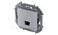 Inspiria - Розетка 1хRJ-45 UTP CAT5E (алюминий) от интернет-магазина amperkin.by