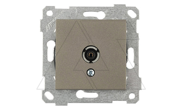 Rita - Розетка TV, оконечная, антрацит