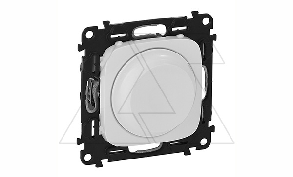 Valena Allure - Светорегулятор с поворотной ручкой универс. 300Вт без нейтрали, белый (инд.упак)