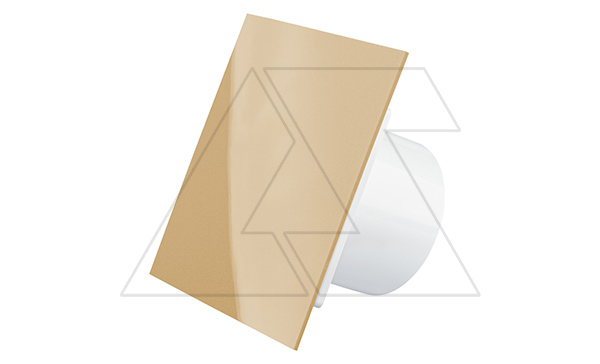 Вентилятор с декор. панелью dRim TS, Ø125мм, таймер откл., вал на подш., ~230В, 10Вт, 140м³/ч, пластик, бежевый