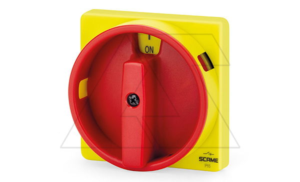 Рукоятка красно-желтая, блокируемая, для 590.YA**R габ. F1-Y1-D1, на дверь, IP65, COMMAND