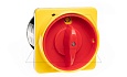 Переключатель BS 100 10 LK, аварийный, 3P, 100A, тип 0-1, 32kW(400VAC по АС-3), на дверь, красная блокируемая в 0 рукоятка, фронт IP40 от интернет-магазина amperkin.by