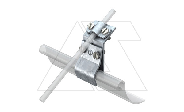 Клемма 262 FT универсальная для присоединения проводника Ø8-10мм к фальцу/борту вод. желоба, гор. оцинк.