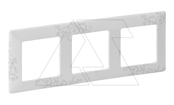 Valena Life - Рамка 3 поста верт/гориз, эл грэй