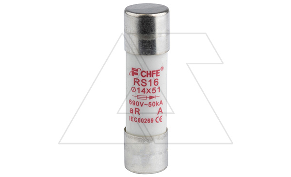 Вставка плавкая цилиндр. RS16, 40A, 690VAC, 50kA, 14х51mm, тип aR