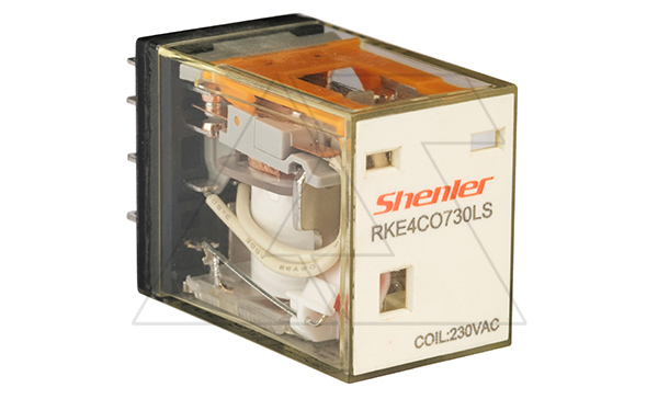 Реле  RKE4CO730LS, 4CO, 5A(250VAC/30VDC), 230VAC, LED, IP62