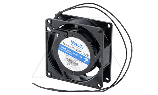 Вентилятор осевой NA, 80x80x25мм, 230VAC, 39м3/ч, 13Вт, 2300об/мин, 27дБА, подшипник качения