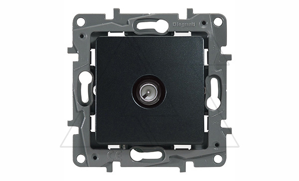 Etika - Розетка TV оконечная 5дБ, 5-862MHz (антрацит)