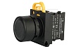 Кнопка плоская PB3E, черная, с фиксацией, без подсветки, 1NO, 6A 230VAC/24VDC, 22mm, IP65 от интернет-магазина amperkin.by