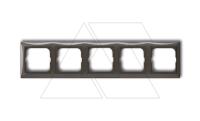 Basic 55 - Рамка на 5 постов (шато-черный)