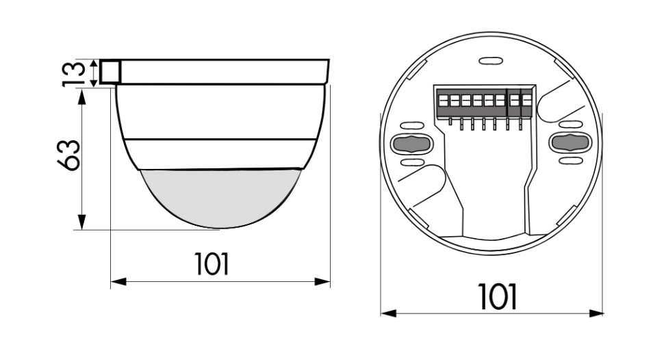 Датчик присутствия B.E.G. PD4-M-DALI/DSI-1C-SM