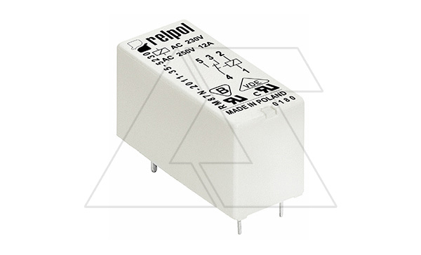 Реле RM87N-2011-25-1024, 1CO, 12A(250VAC/24VDC), 24VDC, растр 3.5mm, IP40
