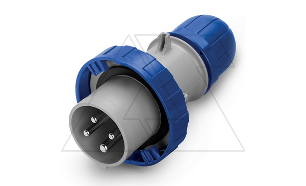 Разъем пром. силовой CEE кабельный, штекер, 16A, 3P+E 9h, 200_250VAC 50/60Hz, IP66/IP67/IP69, серия OPTIMA