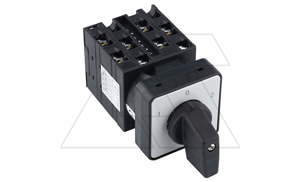 Переключатель UKT0-4-8213/E, 4P, 20A, тип 1-0-2, 4NO на 1_2, на дверь, фронт IP65