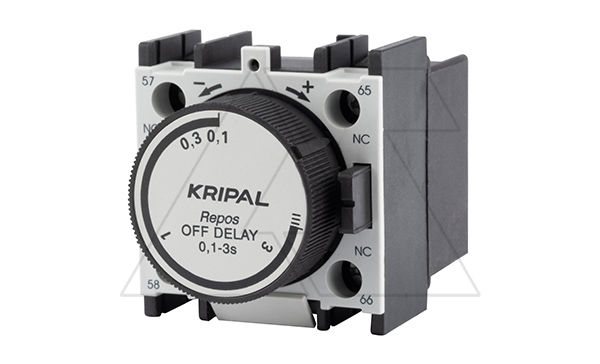 Модуль задержки времени на отключение UT-0F, 0.1...3 сек, 1NO+1NC, для UKC(D)-9_95