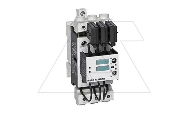 Контактор CNNK 25 10N 230V 50/60Hz, 3P, 36A, 25kVAr(400VAC по AC6-b), 230V50/60Hz, 1NO, в комплекте с клеммами расширительными