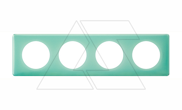 Celiane - Рамка 4 поста бирюзовый муар