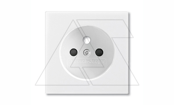 Basic 55 - Лицевая панель с защитными шторками для розеток 20 M-500 (белый)