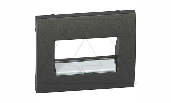 Galea Life - Обрамление для инф. и тел.розеток 2хRJ45 с держат.этикетки, Dark Bronze