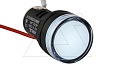 Индикатор светодиодный моноблочный AD116-22DS, белый, LED 12VAC/DC, IP65, 22mm от интернет-магазина amperkin.by