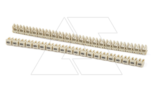 Маркировка кабельная KE2 d=1,5...2,5mm - «8» (серый) упак.500 шт