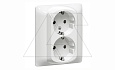 Galea Life - Розетка 2х2P+E нем.стд. в сборе, White от интернет-магазина amperkin.by