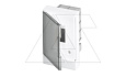 Щиток встраив. ABB Basic E BEF402202, 2M, прозр. серая дверь, 63A, IP40, 120x180x102mm, без шин от интернет-магазина amperkin.by