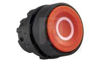Головка кнопки CP, красная, без фиксации, плоская, марк. O, 22mm, IP65