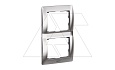 Galea Life - Рамка Metallic на 2 поста вертикальная, Chrome от интернет-магазина amperkin.by