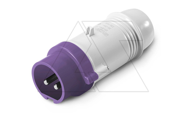 Разъем пром. силовой CEE кабельный, штекер, 16A, 2P, 20_25VAC 50/60Hz, IP44, серия IEC309