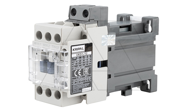 Контактор UKD1-12-11-24DC, 3P, 12A(AC-3), 25A(AC-1), 5.5kW(400VAC), Uк=24VDC, 1NO+1NC