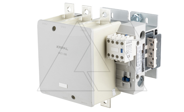 Контактор UKC1-330-22-400AC, 3P, 330A(AC-3), 400A(AC-1), 200kW(400VAC), Uк=380-450VAC, 2NO+2NC