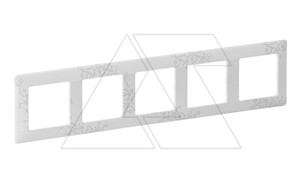 Valena Life - Рамка 5 постов верт/гориз, эл грэй