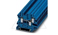Клемма проходная UT 2,5-TWIN BU /5,2mm, винтовая, 3 присоед., 2,5(max 4)mm2, 24A, 500V, синяя от интернет-магазина amperkin.by