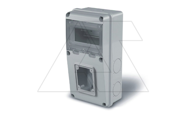 Щит комбинированный навесной, 6M + 100x110 + 4x 50x60(закрыты), 145x285x107mm, IK08, IP55 серия ENERBOX